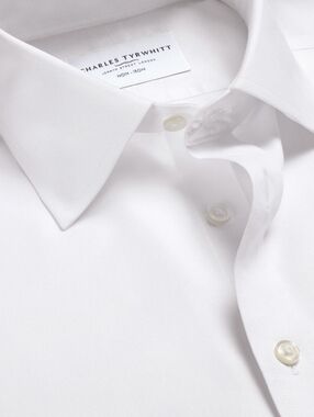 Charles Tyrwhitt White Dress Shirt Classic Design -- Classic  -- 16.5 NECK